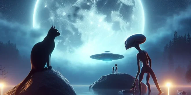 The Cat, the Alien, and the Moon: A Story of Friendship and Adventure